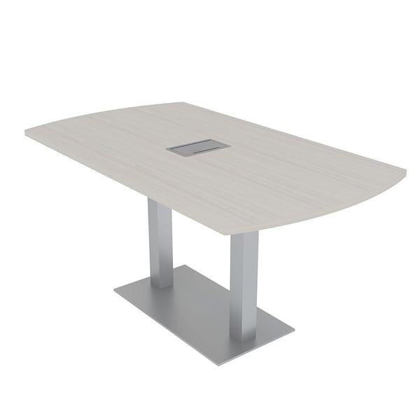 Skutchi Designs 33.5 in W, 59.5 in L, 29 in H, Engineered Wood Top, Ivory HAR-AREC-34X60-DOU-ELEC-XD1026 - main